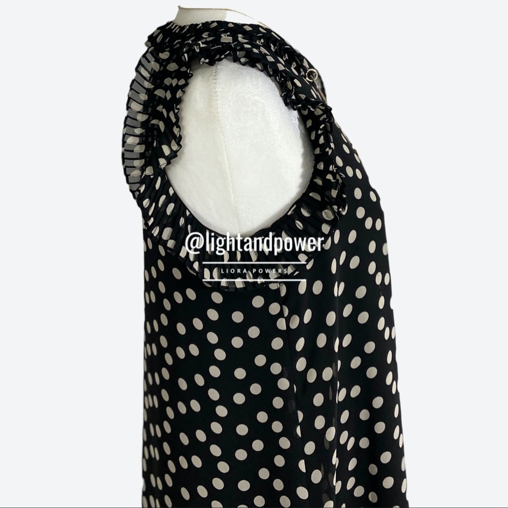 Max Studio Black Polk Dot Dress XS EUC - Picture 7 of 10
